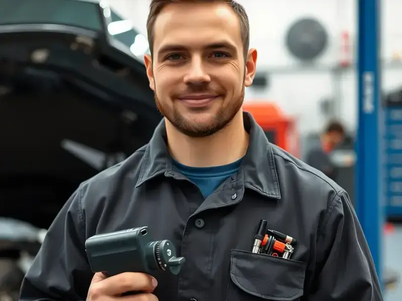 Skilled mechanic at work